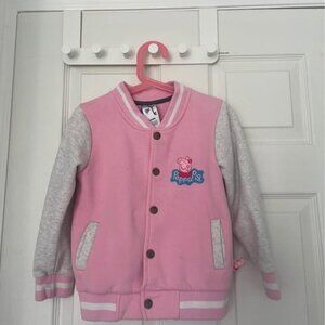 Kids peppa pig pink jacket size 7T
